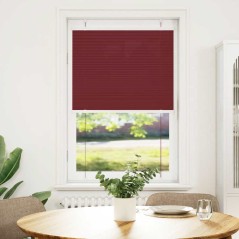 vidaXL Plissee Bordeauxrot 75x100 cm Stoffbreite 74,4 cm Polyester