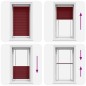vidaXL Plissee Bordeauxrot 75x100 cm Stoffbreite 74,4 cm Polyester vidaXL Plissee Bordeauxrot 75x100 cm Stoffbreite 74,4 cm Polyester