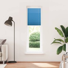 vidaXL Plissee Blau 55x200 cm Stoffbreite 54,4 cm Polyester