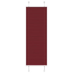 vidaXL Plissee Bordeauxrot 40x100 cm Stoffbreite 39,4 cm Polyester