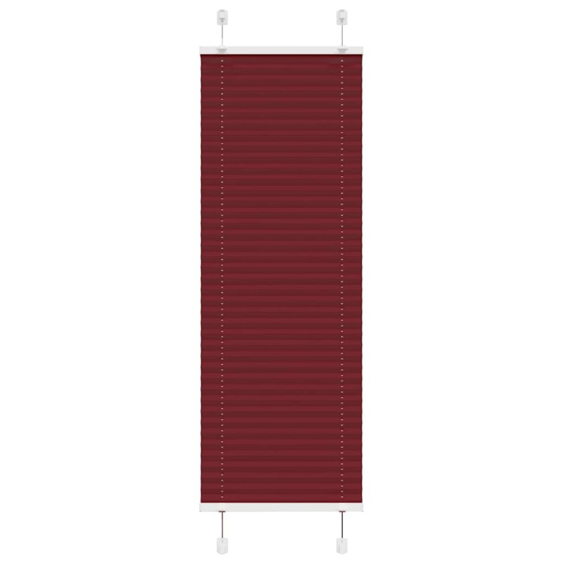 vidaXL Plissee Bordeauxrot 40x100 cm Stoffbreite 39,4 cm Polyester vidaXL Plissee Bordeauxrot 40x100 cm Stoffbreite 39,4 cm Polyester