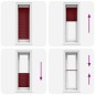 vidaXL Plissee Bordeauxrot 40x100 cm Stoffbreite 39,4 cm Polyester vidaXL Plissee Bordeauxrot 40x100 cm Stoffbreite 39,4 cm Polyester