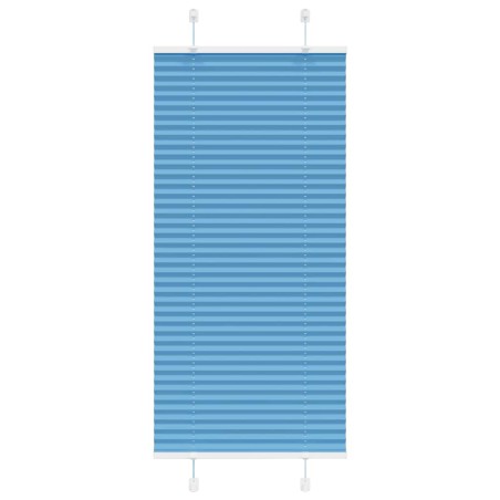 vidaXL Plissee Blau 60x150 cm Stoffbreite 59,4 cm Polyester
