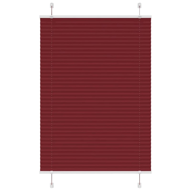 vidaXL Plissee Bordeauxrot 85x150 cm Stoffbreite 84,4 cm Polyester vidaXL Plissee Bordeauxrot 85x150 cm Stoffbreite 84,4 cm Polyester