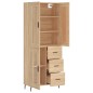 Highboard Sonoma-Eiche 69,5x34x180 cm Holzwerkstoff Highboard Sonoma-Eiche 69,5x34x180 cm Holzwerkstoff