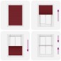 vidaXL Plissee Bordeauxrot 85x150 cm Stoffbreite 84,4 cm Polyester vidaXL Plissee Bordeauxrot 85x150 cm Stoffbreite 84,4 cm Polyester