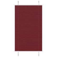 vidaXL Plissee Bordeauxrot 75x150 cm Stoffbreite 74,4 cm Polyester
