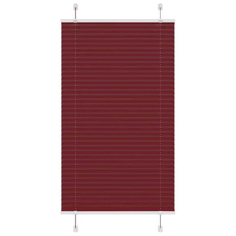 vidaXL Plissee Bordeauxrot 75x150 cm Stoffbreite 74,4 cm Polyester vidaXL Plissee Bordeauxrot 75x150 cm Stoffbreite 74,4 cm Polyester