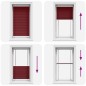vidaXL Plissee Bordeauxrot 75x150 cm Stoffbreite 74,4 cm Polyester vidaXL Plissee Bordeauxrot 75x150 cm Stoffbreite 74,4 cm Polyester