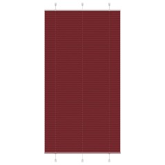 vidaXL Plissee Bordeauxrot 105x200 cm Stoffbreite 104,4 cm Polyester