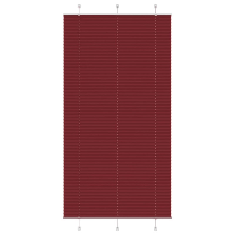 vidaXL Plissee Bordeauxrot 105x200 cm Stoffbreite 104,4 cm Polyester vidaXL Plissee Bordeauxrot 105x200 cm Stoffbreite 104,4 cm Polyester