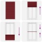 vidaXL Plissee Bordeauxrot 105x200 cm Stoffbreite 104,4 cm Polyester vidaXL Plissee Bordeauxrot 105x200 cm Stoffbreite 104,4 cm Polyester