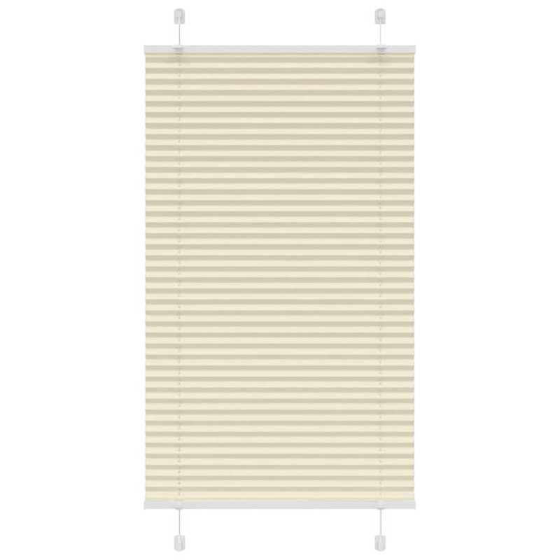 vidaXL Plissee Creme 80x100 cm Stoffbreite 79,4 cm Polyester vidaXL Plissee Creme 80x100 cm Stoffbreite 79,4 cm Polyester