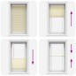 vidaXL Plissee Creme 80x100 cm Stoffbreite 79,4 cm Polyester vidaXL Plissee Creme 80x100 cm Stoffbreite 79,4 cm Polyester