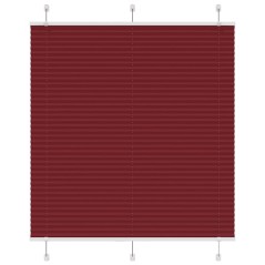 vidaXL Plissee Bordeauxrot 120x150 cm Stoffbreite 119,4 cm Polyester