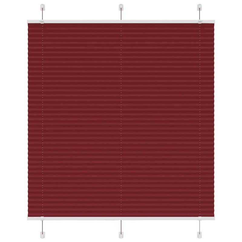 vidaXL Plissee Bordeauxrot 120x150 cm Stoffbreite 119,4 cm Polyester vidaXL Plissee Bordeauxrot 120x150 cm Stoffbreite 119,4 cm Polyester