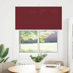 vidaXL Plissee Bordeauxrot 120x150 cm Stoffbreite 119,4 cm Polyester