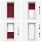 vidaXL Plissee Bordeauxrot 60x150 cm Stoffbreite 59,4 cm Polyester vidaXL Plissee Bordeauxrot 60x150 cm Stoffbreite 59,4 cm Polyester
