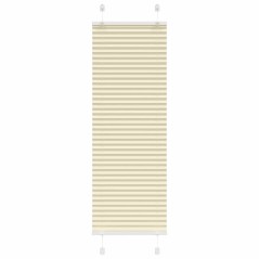 vidaXL Plissee Creme 45x100 cm Stoffbreite 44,4 cm Polyester