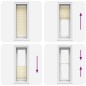 vidaXL Plissee Creme 45x100 cm Stoffbreite 44,4 cm Polyester vidaXL Plissee Creme 45x100 cm Stoffbreite 44,4 cm Polyester