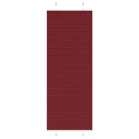 vidaXL Plissee Bordeauxrot 70x200 cm Stoffbreite 69,4 cm Polyester