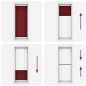 vidaXL Plissee Bordeauxrot 70x200 cm Stoffbreite 69,4 cm Polyester vidaXL Plissee Bordeauxrot 70x200 cm Stoffbreite 69,4 cm Polyester