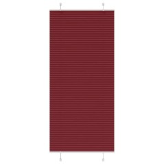 vidaXL Plissee Bordeauxrot 95x200 cm Stoffbreite 94,4 cm Polyester