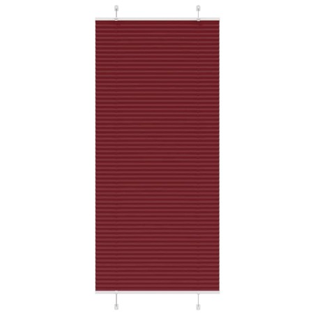 vidaXL Plissee Bordeauxrot 95x200 cm Stoffbreite 94,4 cm Polyester