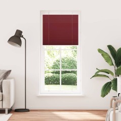vidaXL Plissee Bordeauxrot 95x200 cm Stoffbreite 94,4 cm Polyester