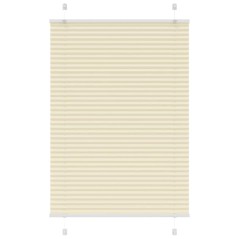 vidaXL Plissee Creme 90x100 cm Stoffbreite 89,4 cm Polyester