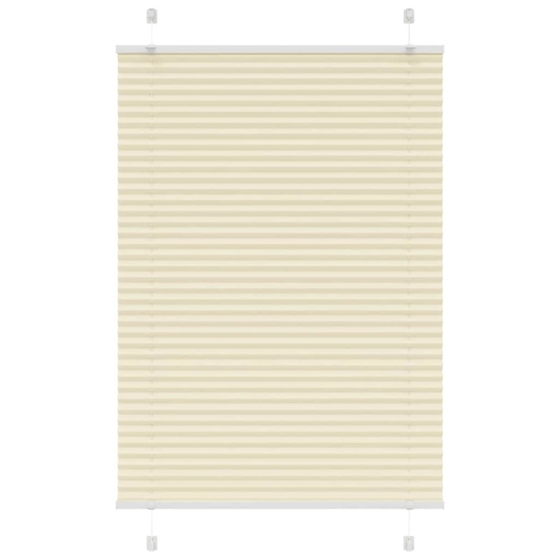 vidaXL Plissee Creme 90x100 cm Stoffbreite 89,4 cm Polyester vidaXL Plissee Creme 90x100 cm Stoffbreite 89,4 cm Polyester