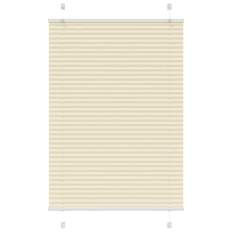 vidaXL Plissee Creme 90x100 cm Stoffbreite 89,4 cm Polyester