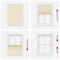 vidaXL Plissee Creme 90x100 cm Stoffbreite 89,4 cm Polyester vidaXL Plissee Creme 90x100 cm Stoffbreite 89,4 cm Polyester