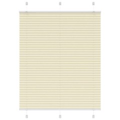 vidaXL Plissee Creme 105x100 cm Stoffbreite 104,4 cm Polyester