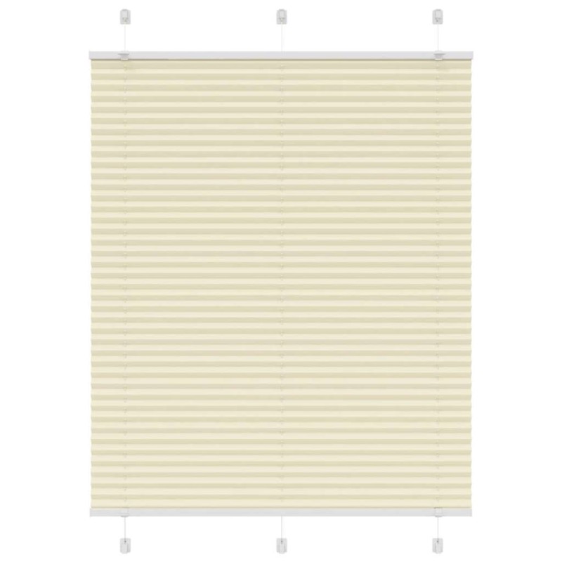 vidaXL Plissee Creme 105x100 cm Stoffbreite 104,4 cm Polyester vidaXL Plissee Creme 105x100 cm Stoffbreite 104,4 cm Polyester