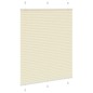 vidaXL Plissee Creme 105x100 cm Stoffbreite 104,4 cm Polyester vidaXL Plissee Creme 105x100 cm Stoffbreite 104,4 cm Polyester