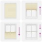 vidaXL Plissee Creme 105x100 cm Stoffbreite 104,4 cm Polyester vidaXL Plissee Creme 105x100 cm Stoffbreite 104,4 cm Polyester