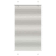 vidaXL Plissee Hellgrau 70x100 cm Stoffbreite 69,4 cm Polyester