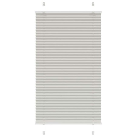 vidaXL Plissee Hellgrau 70x100 cm Stoffbreite 69,4 cm Polyester