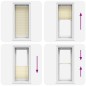 vidaXL Plissee Creme 65x150 cm Stoffbreite 64,4 cm Polyester vidaXL Plissee Creme 65x150 cm Stoffbreite 64,4 cm Polyester