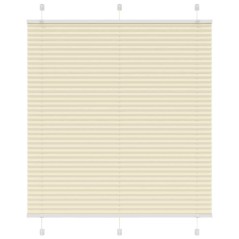 vidaXL Plissee Creme 115x100 cm Stoffbreite 114,4 cm Polyester