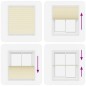 vidaXL Plissee Creme 115x100 cm Stoffbreite 114,4 cm Polyester vidaXL Plissee Creme 115x100 cm Stoffbreite 114,4 cm Polyester