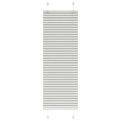 vidaXL Plissee Hellgrau 40x100 cm Stoffbreite 39,4 cm Polyester