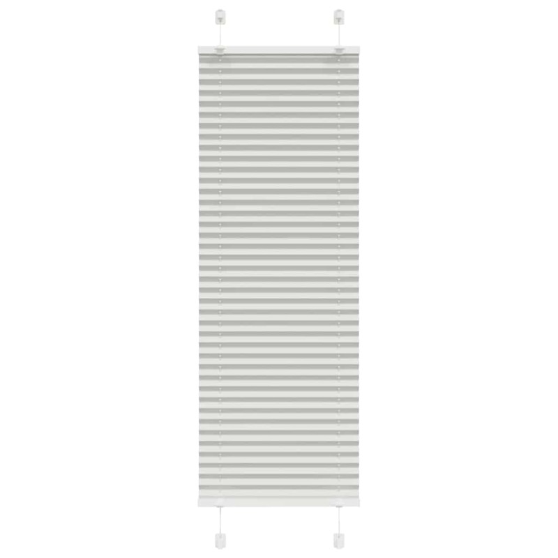 vidaXL Plissee Hellgrau 40x100 cm Stoffbreite 39,4 cm Polyester vidaXL Plissee Hellgrau 40x100 cm Stoffbreite 39,4 cm Polyester