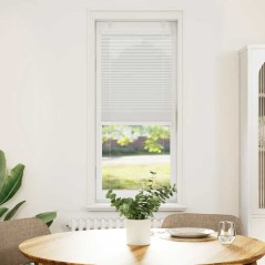 vidaXL Plissee Hellgrau 40x100 cm Stoffbreite 39,4 cm Polyester