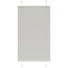 vidaXL Plissee Hellgrau 80x100 cm Stoffbreite 79,4 cm Polyester