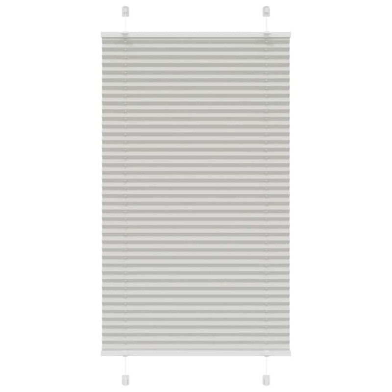 vidaXL Plissee Hellgrau 80x100 cm Stoffbreite 79,4 cm Polyester vidaXL Plissee Hellgrau 80x100 cm Stoffbreite 79,4 cm Polyester