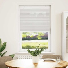 vidaXL Plissee Hellgrau 80x100 cm Stoffbreite 79,4 cm Polyester