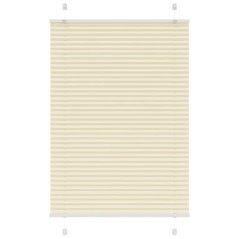 vidaXL Plissee Creme 100x150 cm Stoffbreite 99,4 cm Polyester