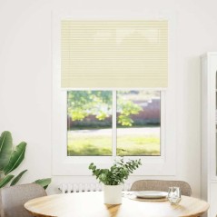 vidaXL Plissee Creme 100x150 cm Stoffbreite 99,4 cm Polyester